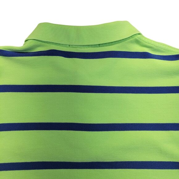 Polo Ralph Lauren Men's Short Sleeve Stripped Green Blue With Pink Pony Large - Picture 5 of 9